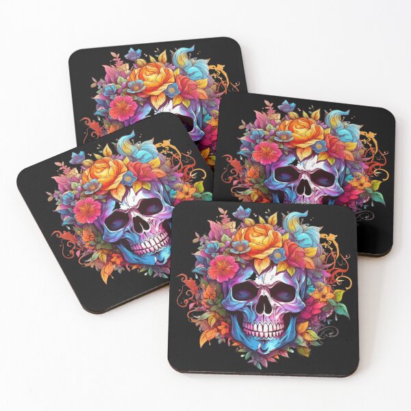 Item preview, Colorful Skulls designed and sold by letsgetinspired.