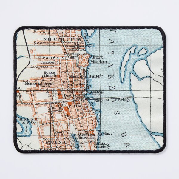 Item preview, Vintage St Augustine FL Map (1908) designed and sold by BravuraMedia.