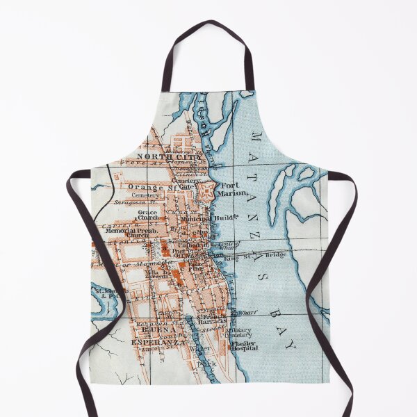 Item preview, Vintage St Augustine FL Map (1908) designed and sold by BravuraMedia.