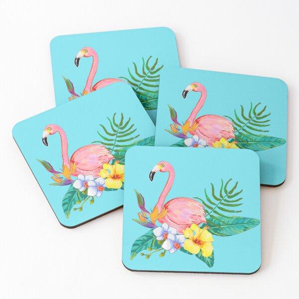 Item preview,  Flamingo And Tropical Flora Design designed and sold by KathteeDesign.