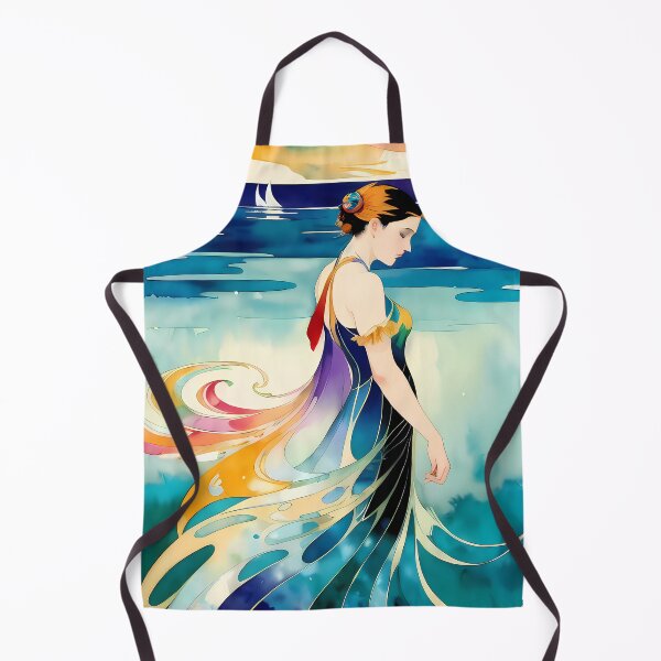 Item preview, Lady in the Lake - A Mysterious Watercolor Masterpiece designed and sold by GalihDA.