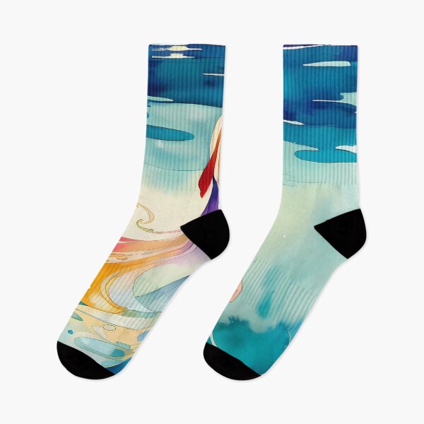 Item preview, Lady in the Lake - A Mysterious Watercolor Masterpiece designed and sold by GalihDA.