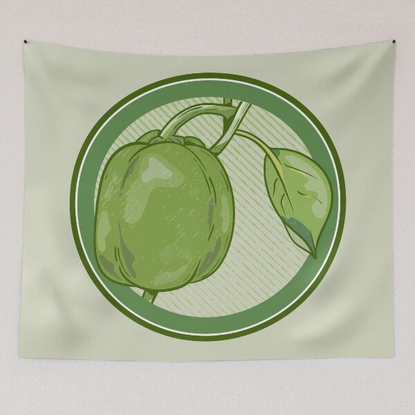 Item preview, Green Capsicum Bell Pepper  designed and sold by piedaydesigns.