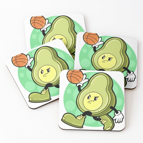Item preview, Basketball Avocado Retro Mascot designed and sold by LabibAhmadin.