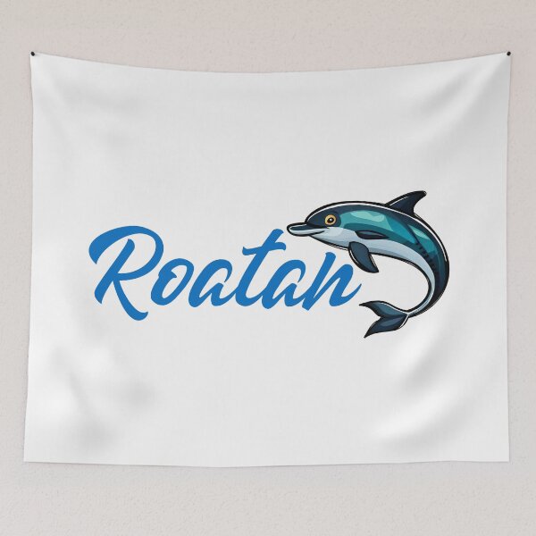 Item preview, Roatan Bay Islands Honduras Name with Dolphin Design designed and sold by Gustavo Navarro.