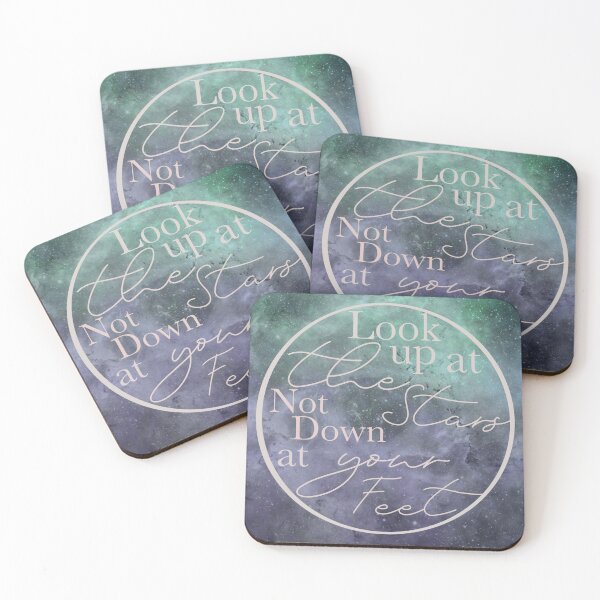 Item preview, Look Up at the Stars, Not Down at Your Feet designed and sold by RabbitHeartArt.