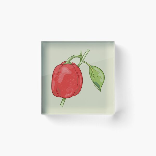 Item preview, Red Capsicum Bell Pepper  designed and sold by piedaydesigns.