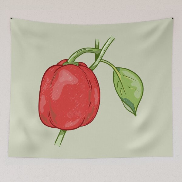 Item preview, Red Capsicum Bell Pepper  designed and sold by piedaydesigns.