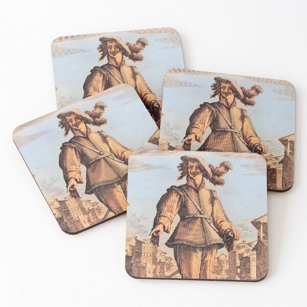 Item preview, Capitano (The Captain) Renaissance Commedia dell'Arte Image designed and sold by Talia Felix.
