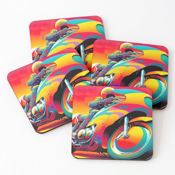 Item preview, colorful motorcycle ride designed and sold by ururuty.