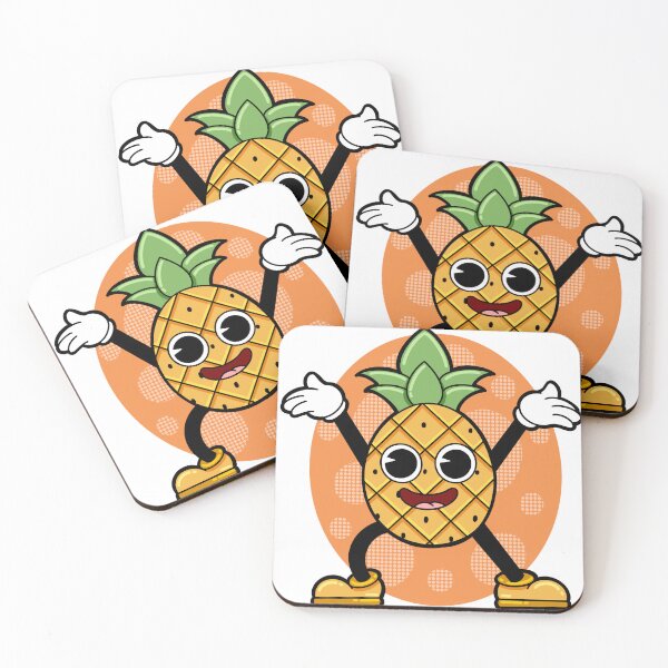 Item preview, Pineapple retro mascot designed and sold by LabibAhmadin.