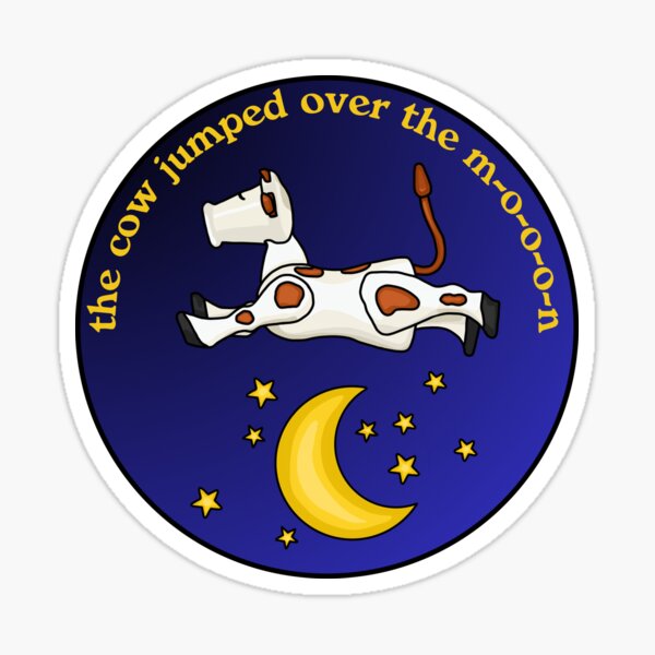 Item preview, Little Cow Jumping Over The Moon designed and sold by Unhinged Heather.