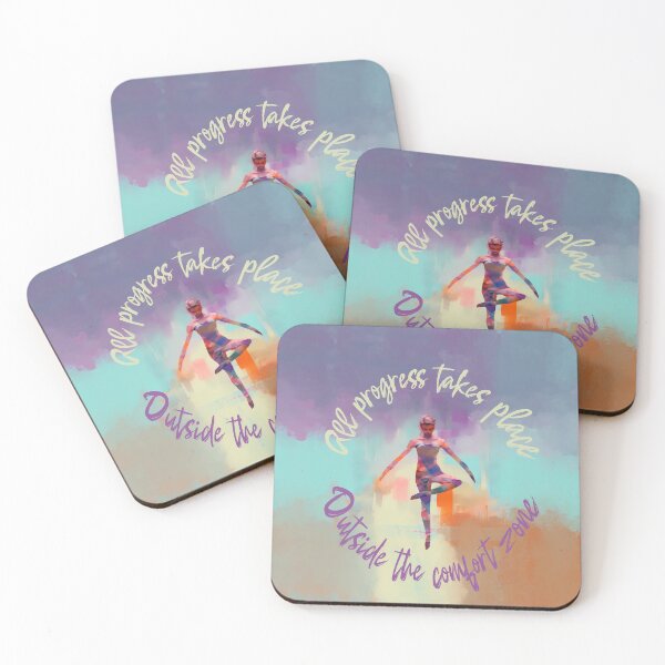 Item preview, All progress takes place outside the comfort zone  designed and sold by SweetWhiskers.