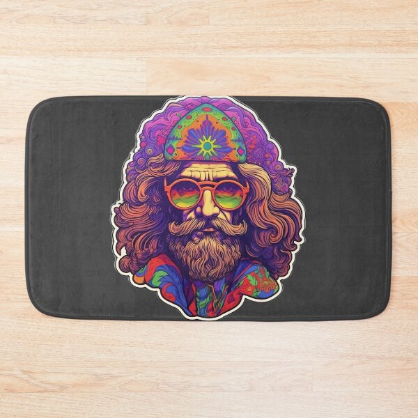 Item preview, Psychedelic Bearded Man Vinyl Pop Art Sticker - Glowing Colors in Chillwave and Precisionist Style designed and sold by CosmicScare10.