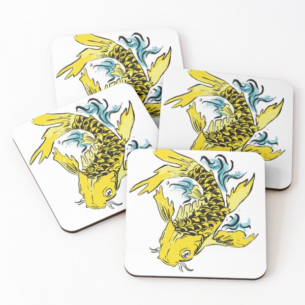 Item preview, Butterfly Koi Fish Yellow  designed and sold by DoodleDazeShop.