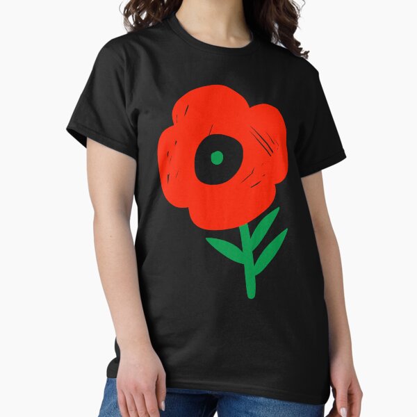 Vista previa del artículo con la obra «Amapolas rojas pintadas», diseñado y vendido por TheCatmeow2000.