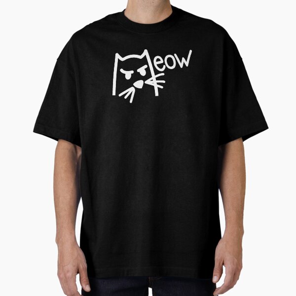 Get your Catitude on with Meow Cat! Oversized T-Shirt