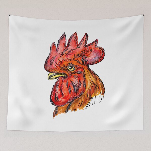 Item preview, Gallo Rojo designed and sold by Pintarrajearte.