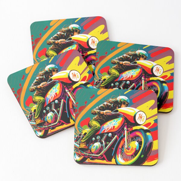 Item preview, colorful motorbike ride designed and sold by ururuty.