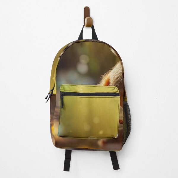 Item preview, Cute duckling in the rain on the background of the forest designed and sold by aiphotosart.