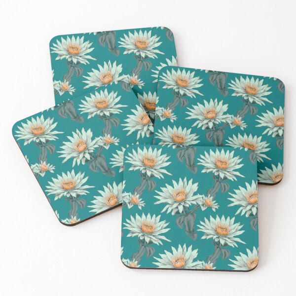 Item preview, Vintage green floral pattern  designed and sold by florallover444.