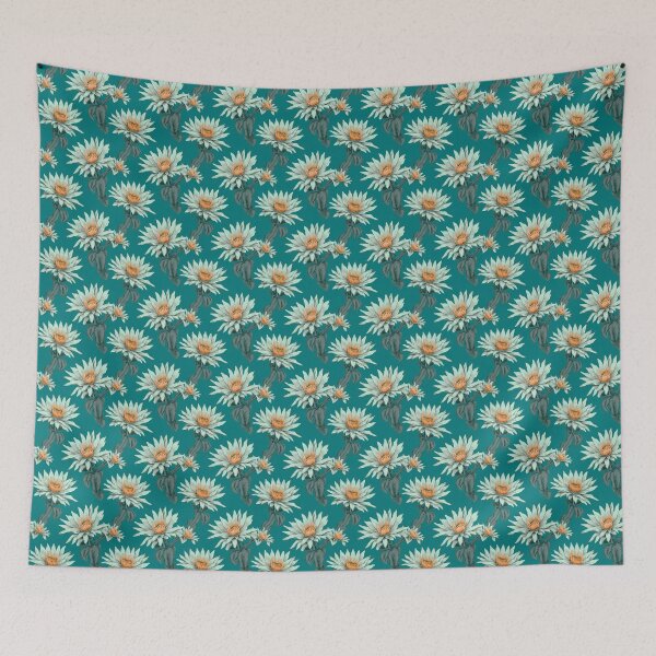 Item preview, Vintage green floral pattern  designed and sold by florallover444.