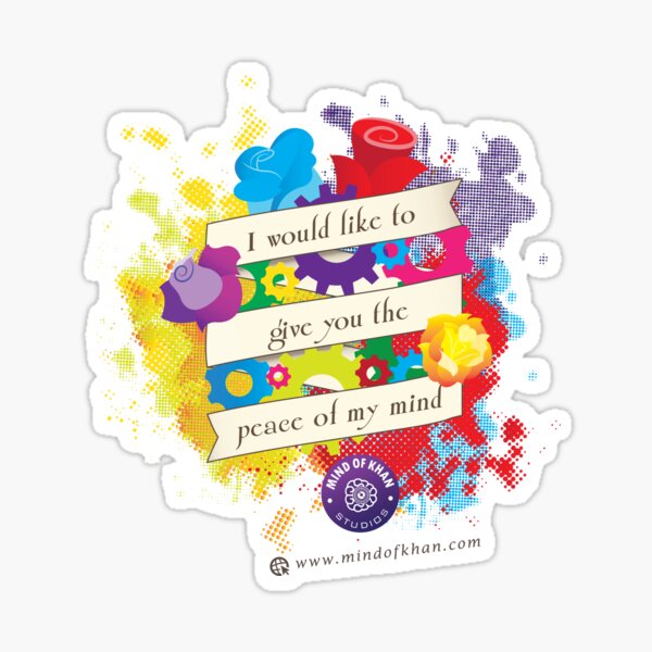 Peace of Mind Merchandise - Perfect Gifts for Mindfulness & Mental Health Advocates and Enthusiasts Sticker