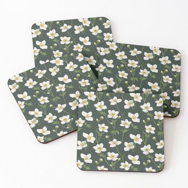 Item preview, Vintage green floral pattern  designed and sold by florallover444.