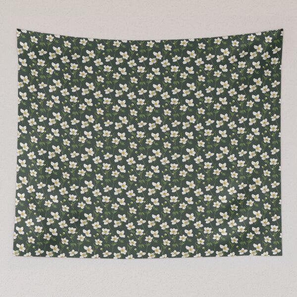 Item preview, Vintage green floral pattern  designed and sold by florallover444.