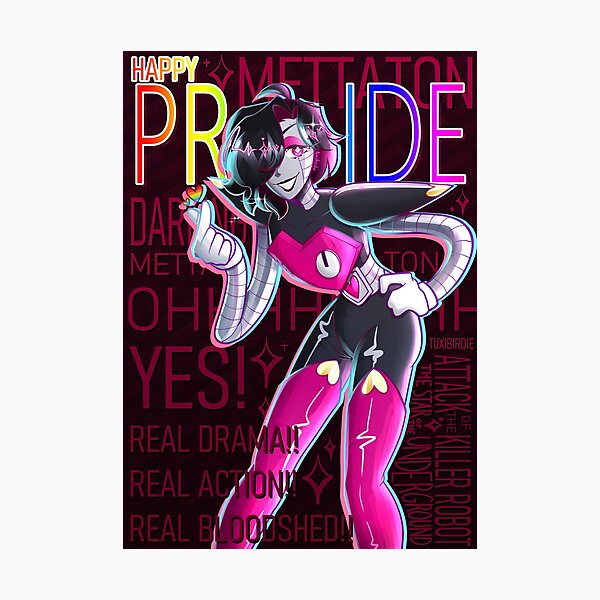 mettaton jojo pose Photographic Print for Sale by gothdads