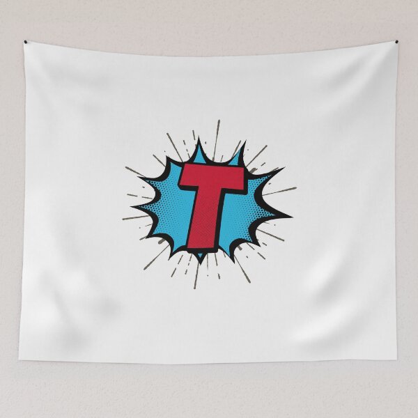 Item preview, Monogram T Cartoon Explosion Effect   designed and sold by simplymonogram.