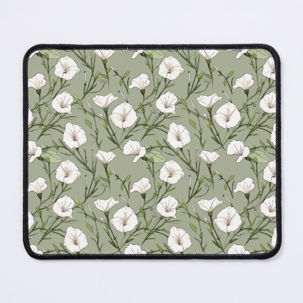 Item preview, Vintage green floral pattern designed and sold by florallover444.