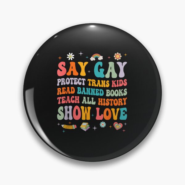 Item preview, Say Gay Protect Trans Kids Read Banned Books Lgbt Groovy designed and sold by maiayos.