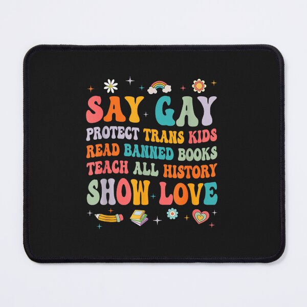 Item preview, Say Gay Protect Trans Kids Read Banned Books Lgbt Groovy designed and sold by maiayos.