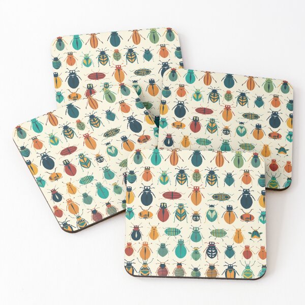 Item preview, Pattern colorful beetles designed and sold by Neoalf.