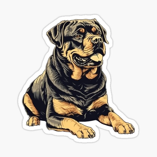 Item preview, Canine Heritage Apparel - Classic Rottweiler artwork, Vintage Style Dog Lover artwork. designed and sold by DooodleGod.