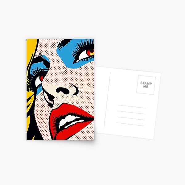 Item preview, 60s pop art women face. designed and sold by paulo silveira.