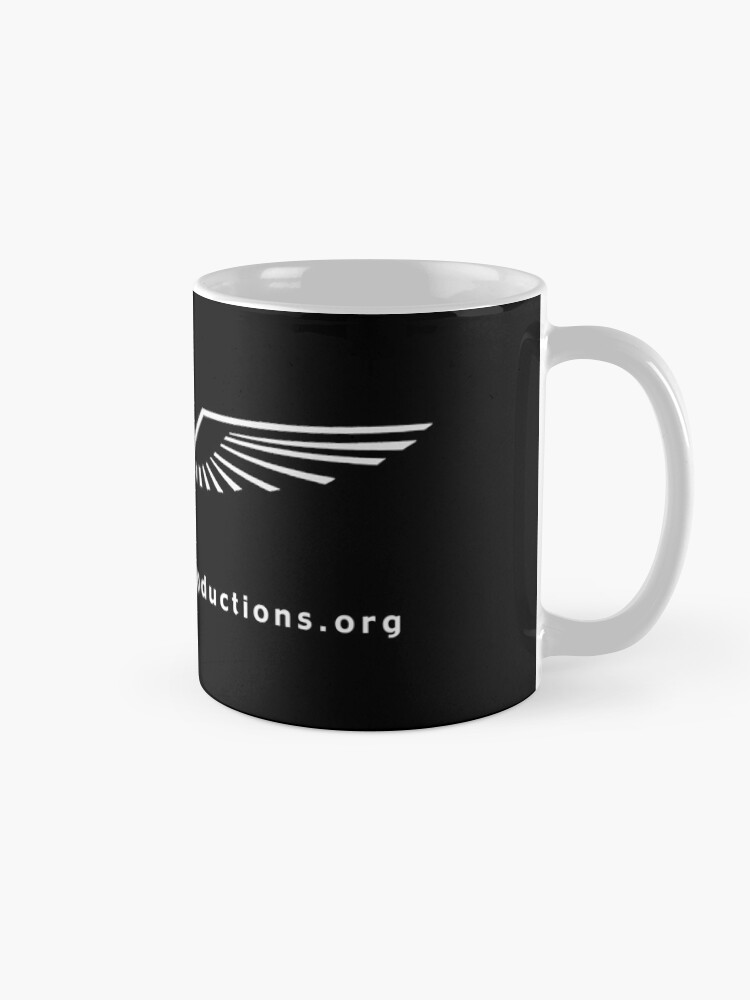 Thumbnail 5 of 6, Coffee Mug, Archangel Productions Sword & Wings Logo White designed and sold by ArchangelProdCo.