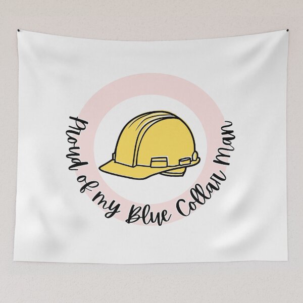 Item preview, Proud of My Blue Collar Man l Pink designed and sold by GabbyC03.