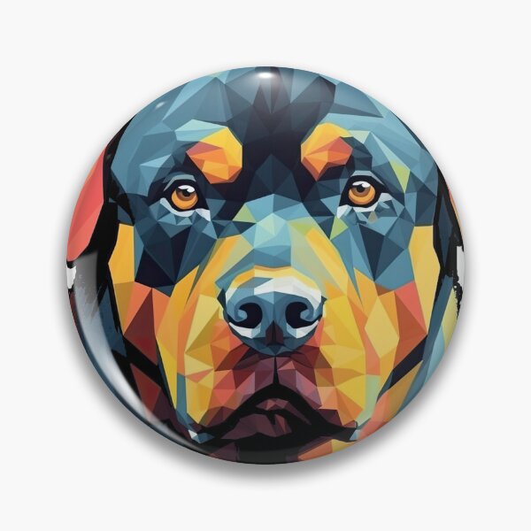 Artikelvorschau, Geometric Rottie artworks - cute Dog Lovers Delight - Unique Shapes for Rottweiler Lovers entworfen und verkauft von DooodleGod.