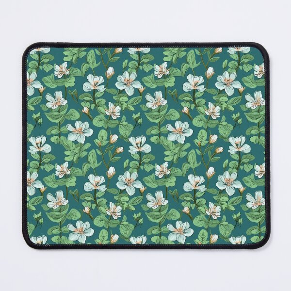 Item preview, Green floral pattern designed and sold by florallover444.