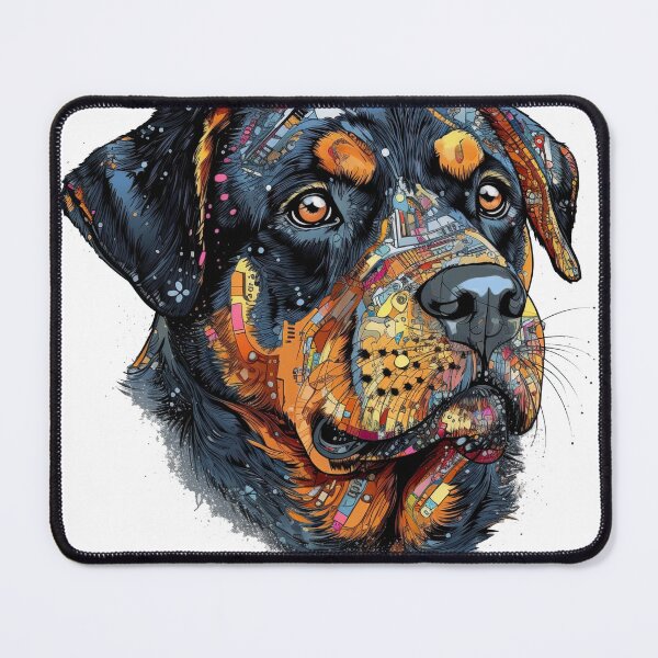 Item preview, RottieIntel: AI-Powered Owner for Your masterpiece Rottweiler Pet, with Mental Capacity and Instinctual Fierceness designed and sold by DooodleGod.