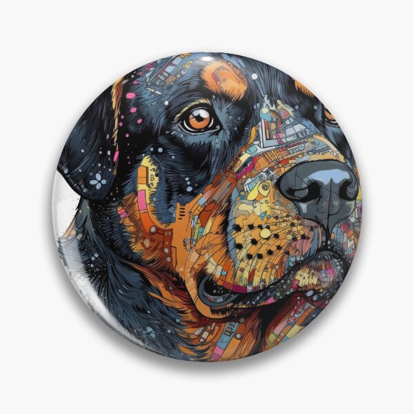 Item preview, RottieIntel: AI-Powered Owner for Your masterpiece Rottweiler Pet, with Mental Capacity and Instinctual Fierceness designed and sold by DooodleGod.