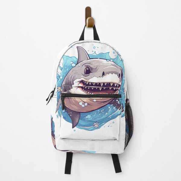 Item preview, Splashin' Shark: Hyper-Detailed Cartoon Portraits in the Style of Genndy Tartakovsky designed and sold by Bee Happy Creative™.