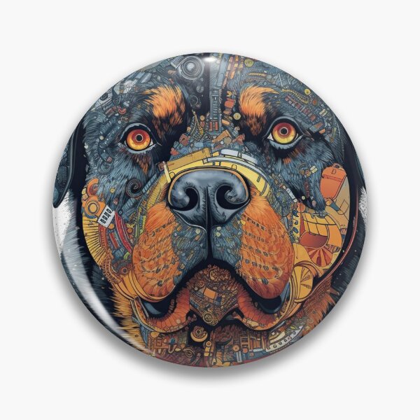 Item preview, RottieBot: Innovative AI for the Canine Owner | Engineering Machine-Learning, Data Analysis, and Robotics Technology for your Rottie. designed and sold by DooodleGod.