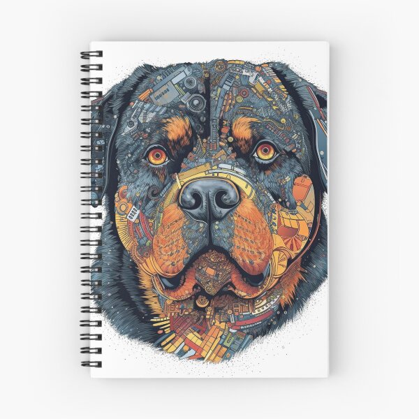 Aperçu de l'œuvre RottieBot: Innovative AI for the Canine Owner | Engineering Machine-Learning, Data Analysis, and Robotics Technology for your Rottie. créée et vendue par DooodleGod.