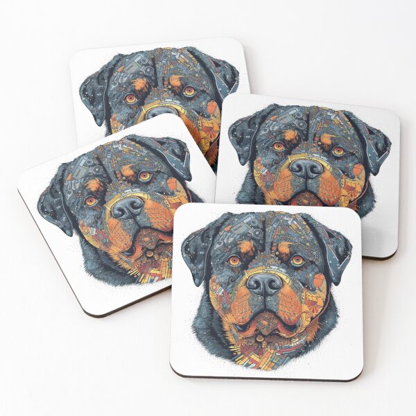 Item preview, RottieBot: Innovative AI for the Canine Owner | Engineering Machine-Learning, Data Analysis, and Robotics Technology for your Rottie. designed and sold by DooodleGod.