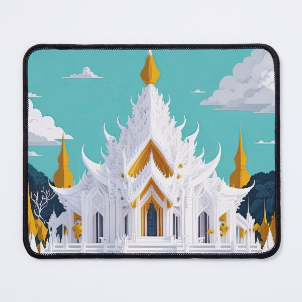 Item preview, The White Temple (Wat Rong Khun) designed and sold by fleurdesignart.