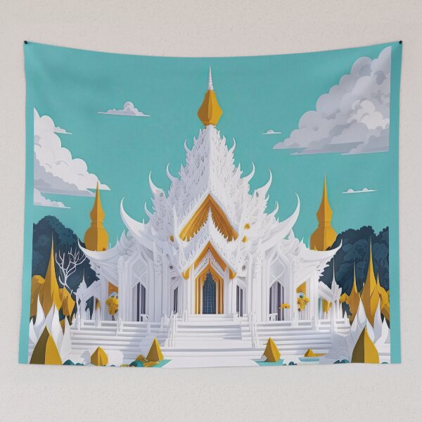 Artikelvorschau, Der Weiße Tempel (Wat Rong Khun) entworfen und verkauft von fleurdesignart.