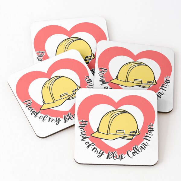 Item preview, Proud of my Blue Collar Man l Red Heart designed and sold by GabbyC03.